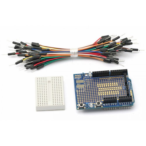 Prototyping Shield With 170 Pin Mini Breadboard For Arduino Uno